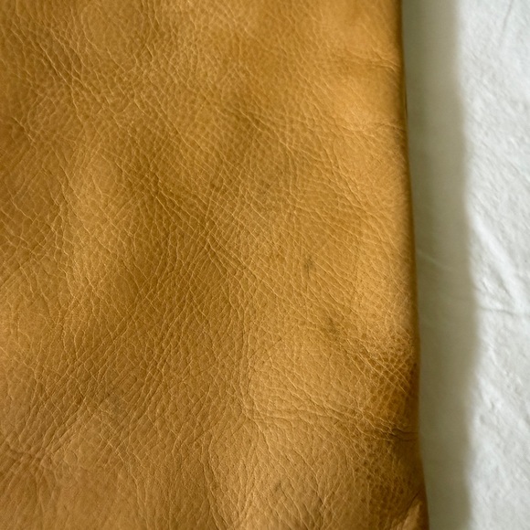 Clare V Tan Leather Flat Clutch (with Black and White Stripe) with tabs - Picture 5 of 6